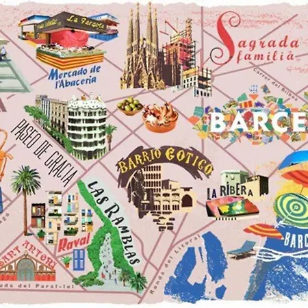 5 Pax Santa Mónica Ramblas Apartamento